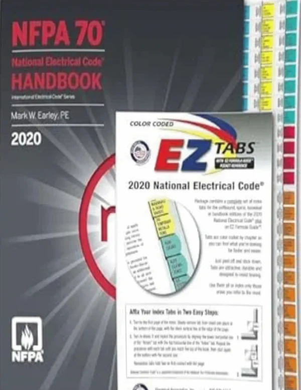 NFPA 70 National Electrical Code 2020 Edition with EZ Tab