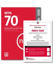 NFPA 70, National Electrical Code NEC 2026 Paperback With Index Tab